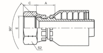 美制SAE內(nèi)螺紋90°內(nèi)錐面 SAE J513